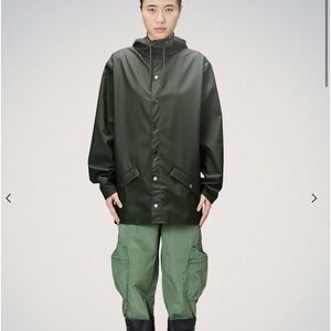 RAINS Green Rain Jacket